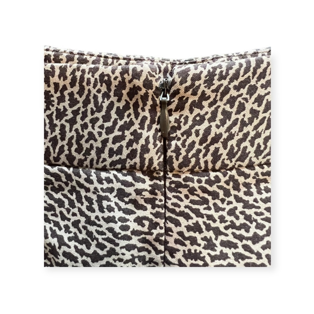 Ann taylor loft skirt silk blend  size O Petite XS animal print business attire - Picture 5 of 8